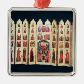 Pictogramscherm met vijftien delen met het leven v metalen ornament (Voorkant)