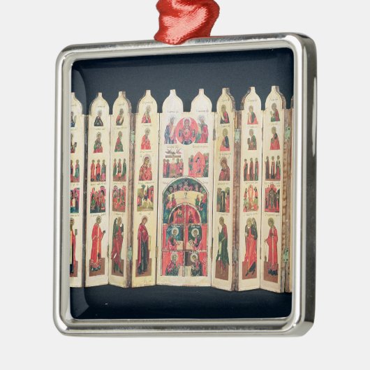 Pictogramscherm met vijftien delen met het leven v metalen ornament (Links)