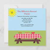 Pictogramtabel op de uitnodiging voor gras (Voorkant)