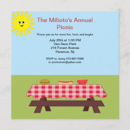 Pictogramtabel op de uitnodiging voor gras