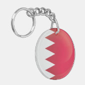 Pictogramvlag Bahrein Sleutelhanger (Voorkant Links)