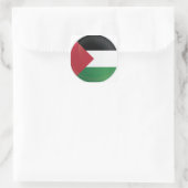 Pictogramvlag Palestina-Ronde Vierkante Sticker (Tas)