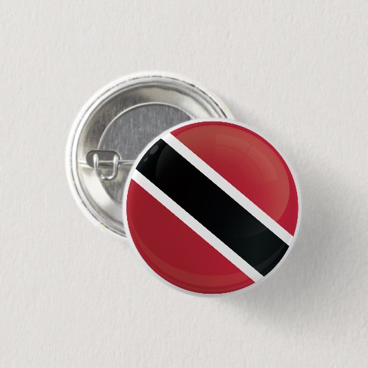 Pictogramvlag van Trinidad en Tobago Ronde Button 3,2 Cm (Voorkant /achterkant)