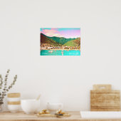 Picton Harbor Nieuw-Zeeland Poster (Keuken)