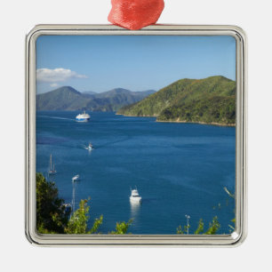 Picton Harbour, Marlborough Sounds, Zuid Metalen Ornament
