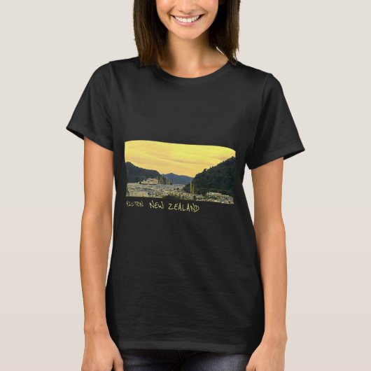 Picton New Zealand Marlborough-geluiden reizen T-shirt (Voorkant)