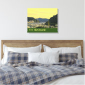 Picton New Zealand Marlborough Sound-reisafdruk Canvas Afdruk (Insitu (Slaapkamer))