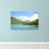 Picton, Nieuw-Zeeland. De gateway tussen Noord Canvas Afdruk (Insitu (Houten vloer))