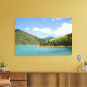 Picton, Nieuw-Zeeland. De gateway tussen Noord Canvas Afdruk (Insitu (Woonkamer))