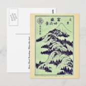 Pictorial for Hokusais 36 uitzicht van de berg Fuj Briefkaart (Voorkant / Achterkant)
