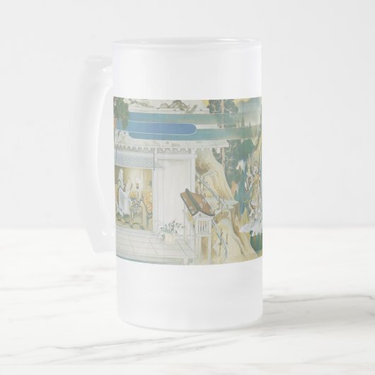 Pictorial Life of Nichiren Shonin pt.22 Matglas Bierpul (Voorkant links)