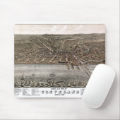 Pictorial Map Cleveland - Ohio - 1877 Muismat (Met muis)