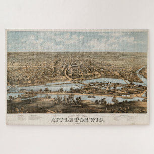 Pictorial Map of Appleton WI (1874) Legpuzzel