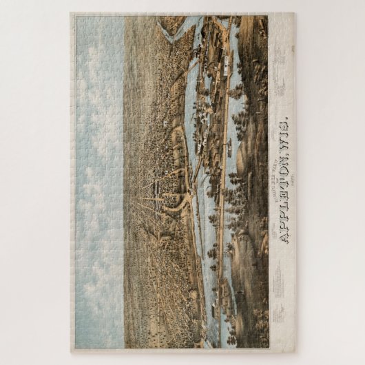  Pictorial Map of Appleton WI (1874) Legpuzzel (Verticaal)