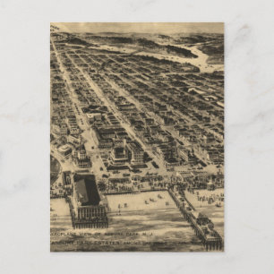  Pictorial Map of Asbury Park NJ (1910) Briefkaart