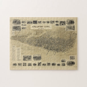  Pictorial Map of Atlantic City NJ (1900) Legpuzzel