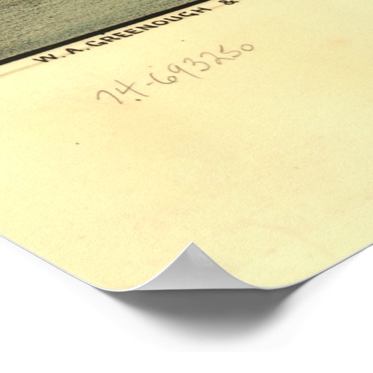 Pictorial Map of Beverly MA (1886) Poster (Hoek)