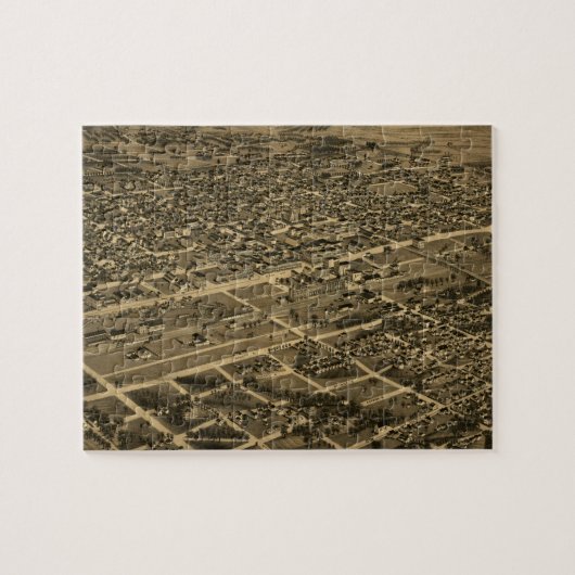 Pictorial Map of Birmingham (1885) Legpuzzel (Horizontaal)