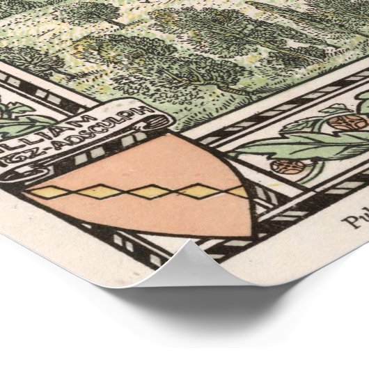Pictorial Map of Birmingham England (1923) Poster (Hoek)