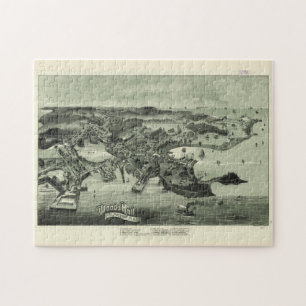  Pictorial Map of Bossen Hole Falmouth MA Legpuzzel