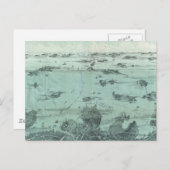  Pictorial Map of Boston Harbour (1897) Briefkaart (Voorkant / Achterkant)