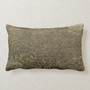 Pictorial Map of Buffalo New York (1880) Kussen