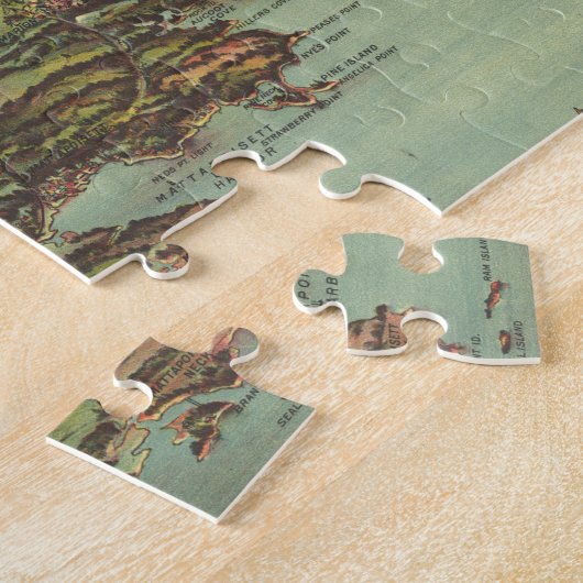  Pictorial Map of Buzzards Bay (1907) Legpuzzel (Zijkant)