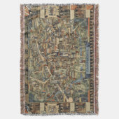 Pictorial Map of Cambridge, Engeland Deken (Voorkant Verticaal)