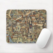 Pictorial Map of Cambridge, Engeland Muismat (Met muis)