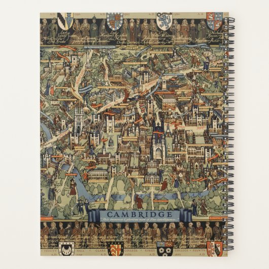 Pictorial Map of Cambridge, Engeland Planner (Achterkant)