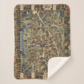 Pictorial Map of Cambridge, Engeland Sherpa Deken (Voorkant)