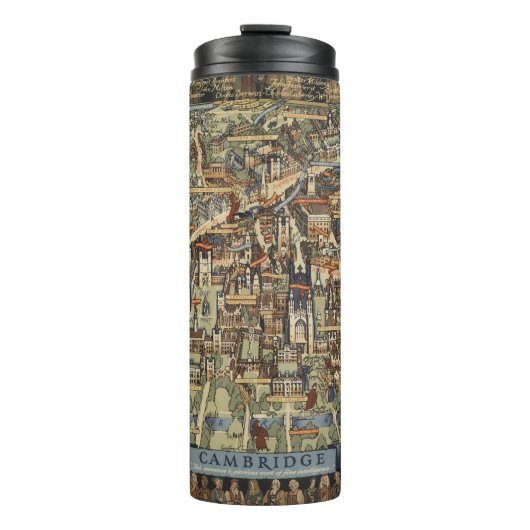 Pictorial Map of Cambridge, Engeland Thermosbeker (Voorkant)