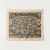 Pictorial Map of Cambridge, Engeland Wandkleed (Voorkant (horizontaal))