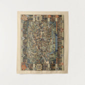 Pictorial Map of Cambridge, Engeland Wandkleed (Voorkant)