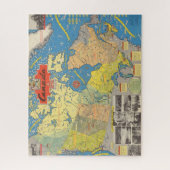 Pictorial Map of Canada - Landmarks Legpuzzel (Verticaal)