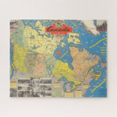 Pictorial Map of Canada - Landmarks Legpuzzel (Horizontaal)