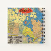 Pictorial Map of Canada - Landmarks Notitieboek (Achterkant)