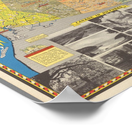 Pictorial Map of Canada - Landmarks Poster (Hoek)