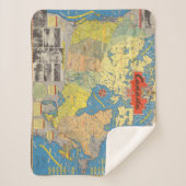 Pictorial Map of Canada - Landmarks Sherpa Deken (Voorkant)