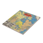 Pictorial Map of Canada - Landmarks Tegeltje (Zijkant)