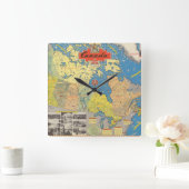 Pictorial Map of Canada - Landmarks Vierkante Klok (Huis)