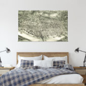  Pictorial Map of Cburn (1900) Canvas Afdruk (Insitu (Slaapkamer))
