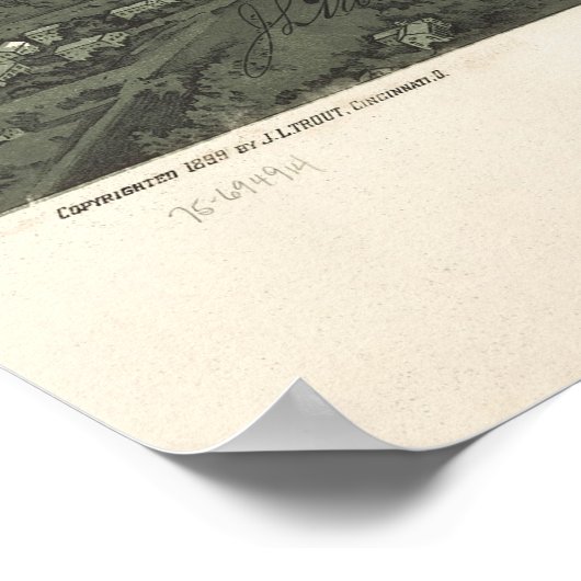  Pictorial Map of Cburn (1900) Poster (Hoek)