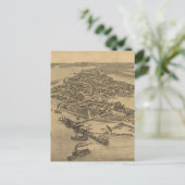  Pictorial Map of Cedar Key FL (1884) Briefkaart (Staand voorkant)