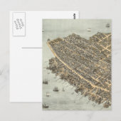  Pictorial Map of Charleston (1872) Briefkaart (Voorkant / Achterkant)