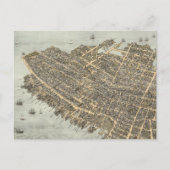  Pictorial Map of Charleston (1872) Briefkaart (Voorkant)