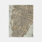  Pictorial Map of Charleston (1872) Fleece Deken (Voorkant)