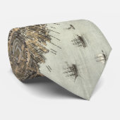  Pictorial Map of Charleston (1872) Stropdas (Opgerold)