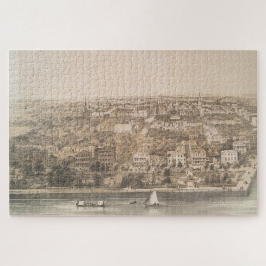  Pictorial Map of Charleston SC (1851) Legpuzzel (Horizontaal)