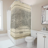  Pictorial Map of Chicago (1916) Douchegordijn (In situ)